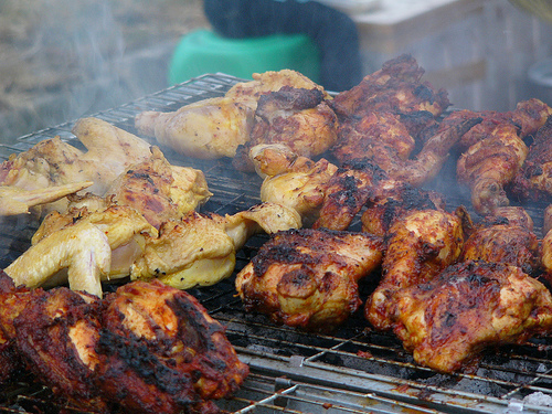 Grilled Mustard Chicken And Pepper Salad Video